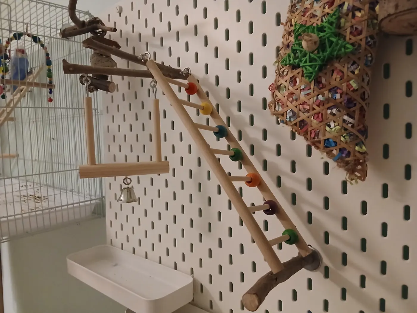 Επιτοίχιο playground για παπαγαλάκι
